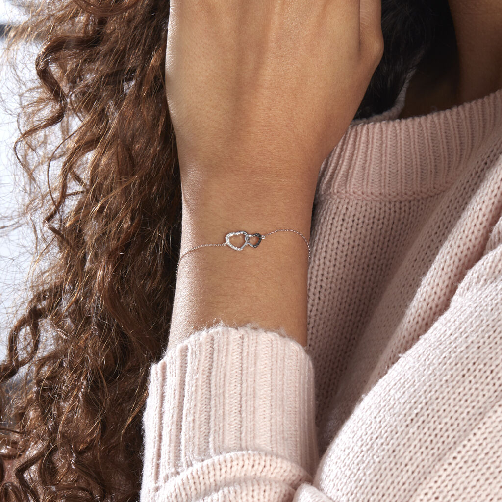 Bracelet Silana Or Blanc Diamant - Bracelets Femme | Histoire d’Or
