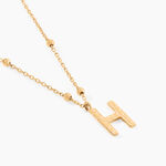 Collier Plaqu&eacute; Or Jaune Lettra - Colliers fantaisie Femme | Histoire d&rsquo;Or