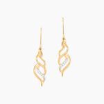 Boucles D'Oreilles Pendantes Suresh Or Jaune Oxyde De Zirconium - Boucles d'oreilles pendantes Femme | Histoire d&rsquo;Or