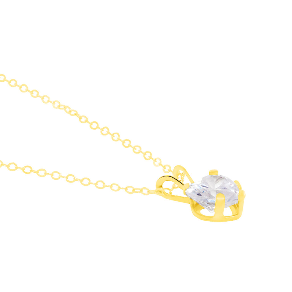 Collier Aodren Or Jaune Oxyde De Zirconium - Colliers Famille | Histoire d’Or