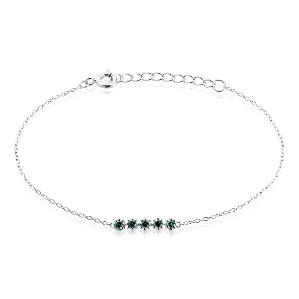 Bracelet Karrie Argent Blanc Oxyde De Zirconium - Bracelets fantaisie Femme | Histoire d’Or