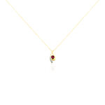 Collier Sagesse Or Jaune Rubis Et Diamant - Colliers Femme | Histoire d&rsquo;Or