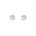 Boucles D'oreilles Puces Natalia Pl Platine Blanc Diamant - Clous d'oreilles Femme | Histoire d’Or