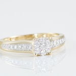 Bague Or Jaune Multi Pierres Diamants - Bagues avec pierre Femme | Histoire d&rsquo;Or