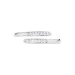 Bague Ajustable Mendel Argent Blanc Oxyde De Zirconium - Bagues avec pierre Femme | Histoire d&rsquo;Or