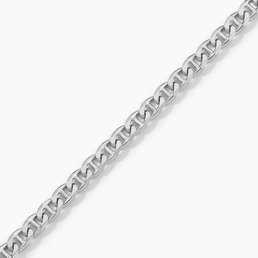 Bracelet Maille Argent Piato - Bracelets cha&icirc;ne Homme | Histoire d&rsquo;Or