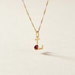 Pendentif Helidie Coccinelle Lettre Or Jaune - Pendentifs Enfant | Histoire d&rsquo;Or