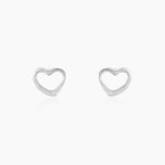 Boucles D'oreilles Puces Amerigo Argent Blanc - Boucles d'oreilles fantaisie Femme | Histoire d&rsquo;Or