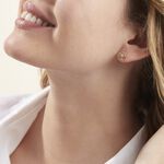 Boucles D'oreilles Puces Or Jaune Afua Diamants - Clous d'oreilles Femme | Histoire d&rsquo;Or
