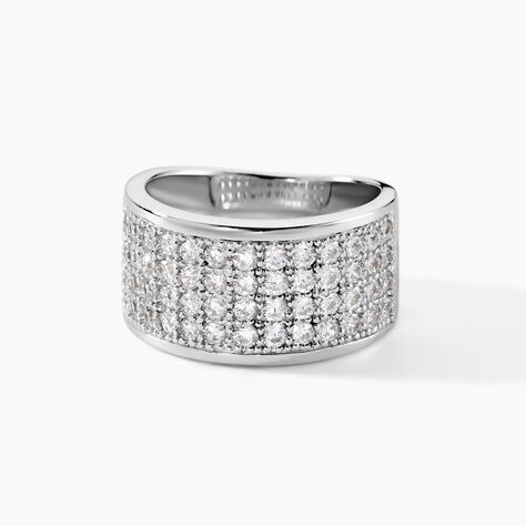 Bague Cecelia Argent Blanc Oxyde De Zirconium - Bagues avec pierre Femme | Histoire d&rsquo;Or