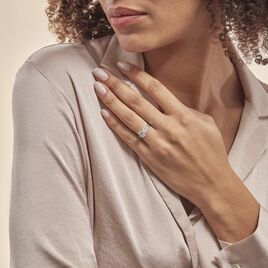 Bague Or Blanc Morganenn Oxyde - Bagues solitaires Femme | Histoire d’Or