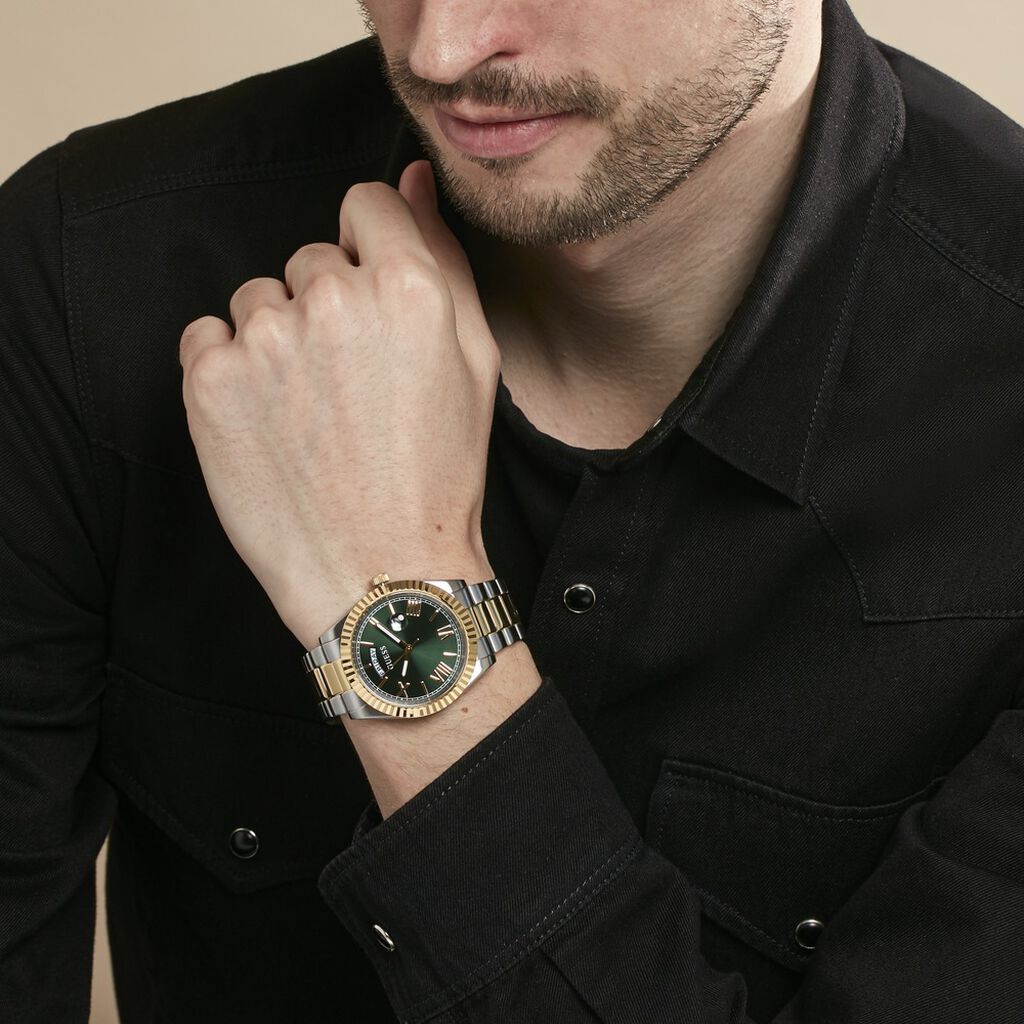 Montre Guess Connoisseur Vert - Montres Homme | Histoire d’Or
