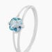 Bague Mahina Or Blanc Topaze - Bagues solitaires Femme | Histoire d&rsquo;Or