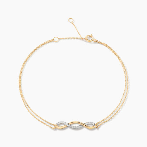 Bracelet Nucia Or Jaune Diamant - Bracelets Femme | Histoire d&rsquo;Or