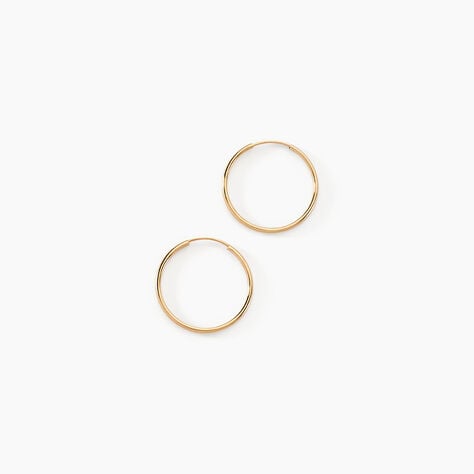 Créoles Dominae Or Jaune - Boucles d'oreilles créoles Femme | Histoire d’Or