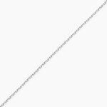 Cha&icirc;ne Claudine Maille For&ccedil;at Argent Blanc - Chaines Femme | Histoire d&rsquo;Or