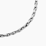 Collier Damas Acier Blanc - Colliers fantaisie Homme | Histoire d&rsquo;Or