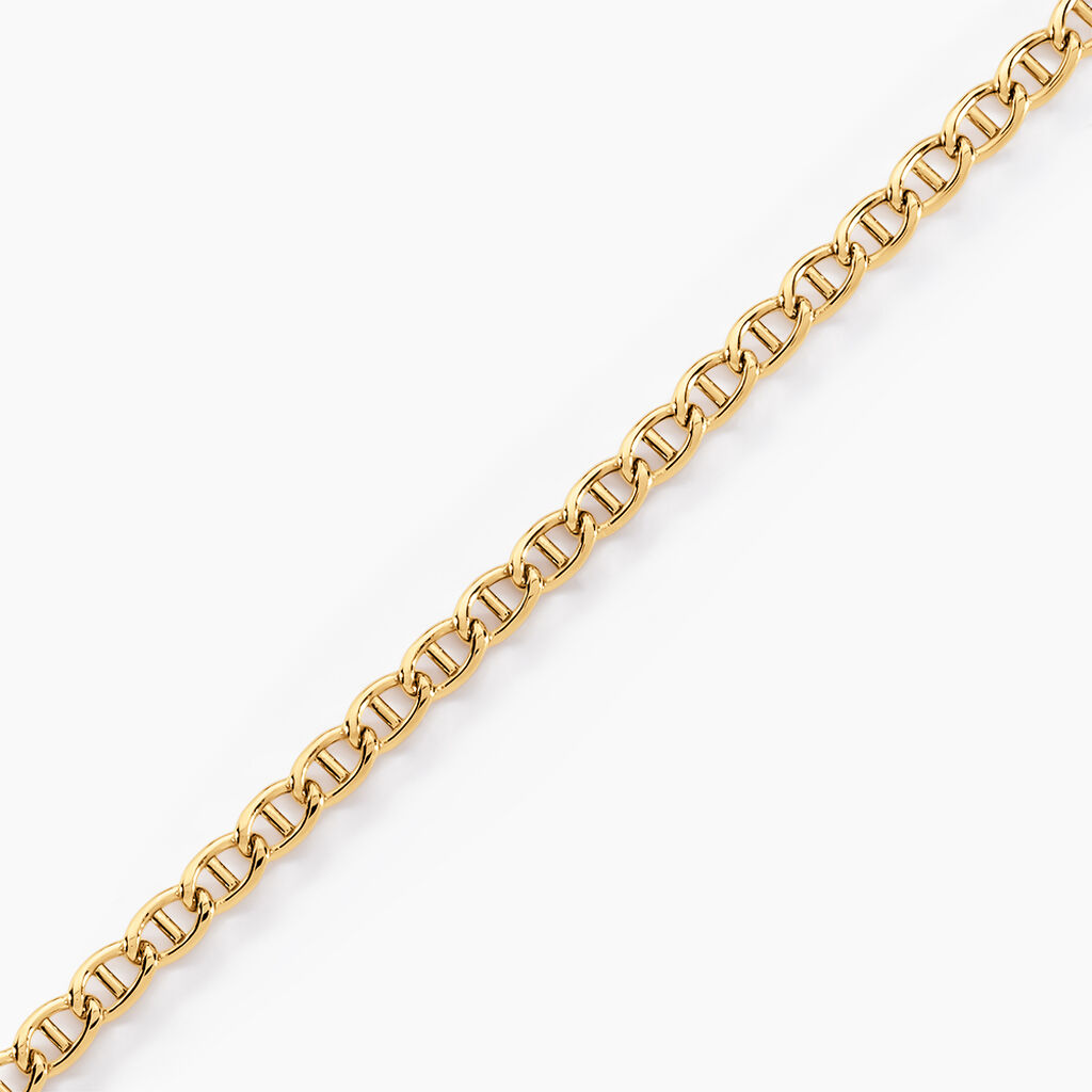 Bracelet Or Jaune Capucin Maille Marine - Bracelets cha&icirc;ne Femme | Histoire d&rsquo;Or