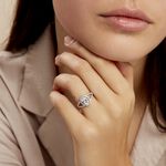 Bague Melyssa Argent Blanc Oxyde De Zirconium - Bagues solitaires Femme | Histoire d&rsquo;Or