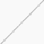 Bracelet Eva Acier Blanc - Bracelets Medailles Femme | Histoire d&rsquo;Or