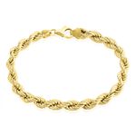 Bracelet Jerry Maille Corde Or Jaune - Bracelets cha&icirc;ne Femme | Histoire d&rsquo;Or