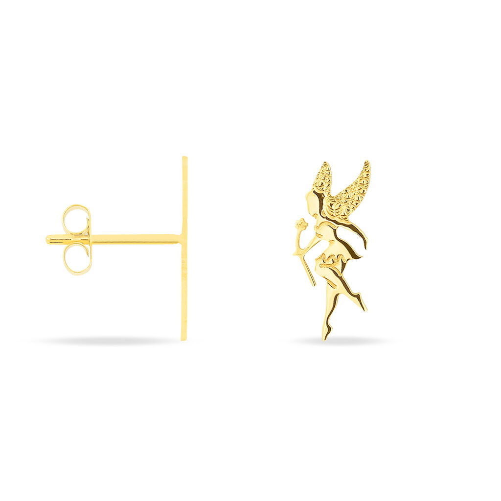 Boucles D'oreilles Puces Gabinienne Fee Or Jaune - Clous d'oreilles Femme | Histoire d’Or