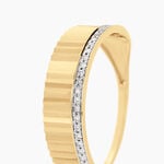 Bague Diamantee Or Jaune Diamant - Bagues avec pierre Femme | Histoire d&rsquo;Or