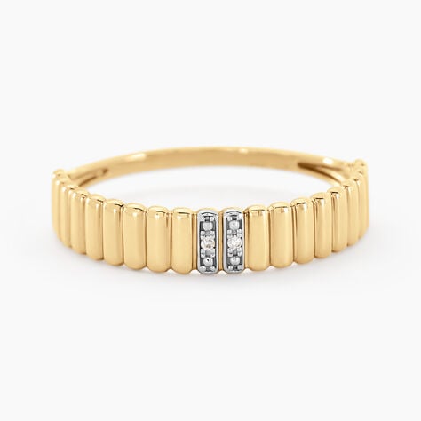 Bague Diamantee Or Jaune Diamant - Bagues avec pierre Femme | Histoire d’Or