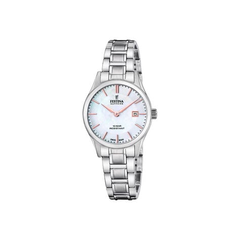 Montre Festina Swiss Made 29 Nacre Blanche - Nouveautés montres Femme | Histoire d’Or