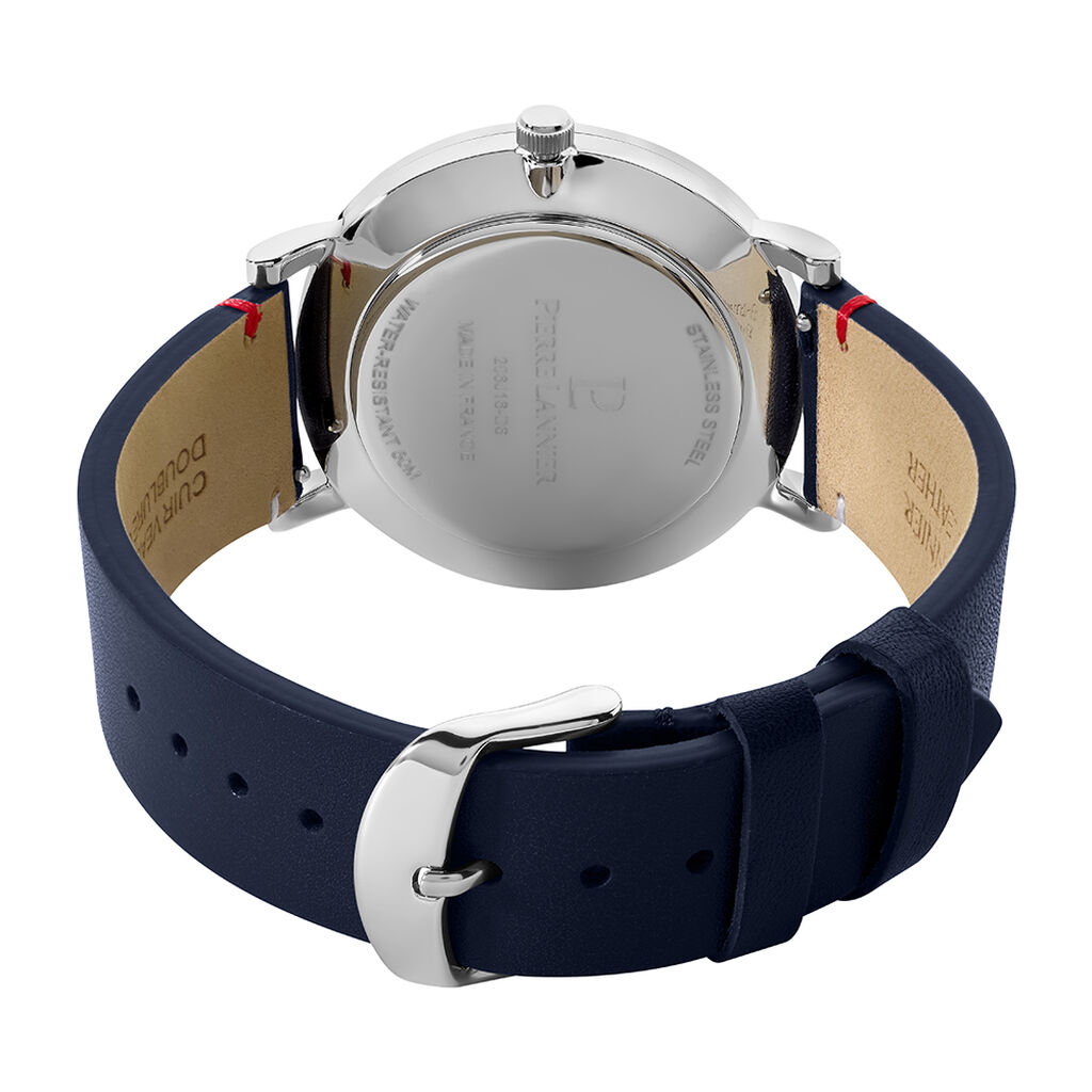 Montre Pierre Lannier Essential Bleu - Id&eacute;es cadeaux Homme | Histoire d&rsquo;Or