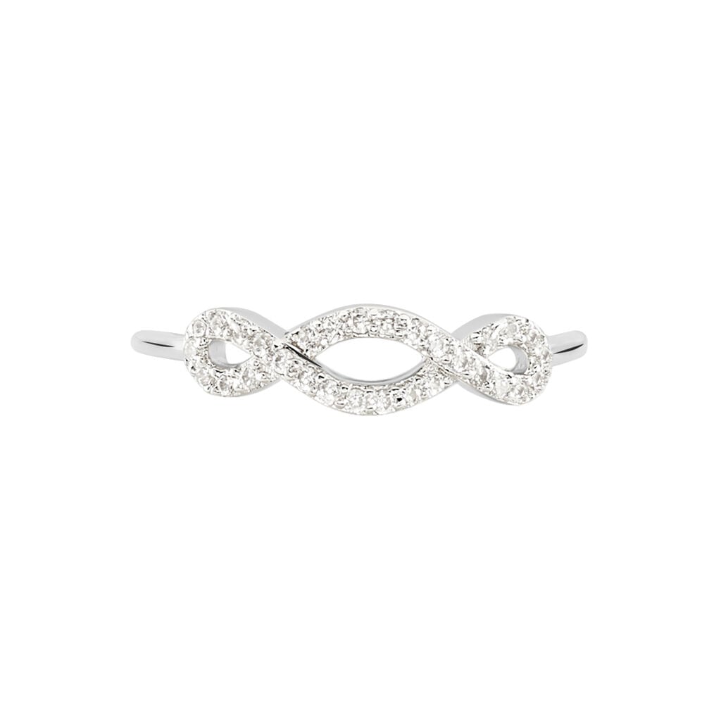 Bague Cemil Argent Blanc Oxyde De Zirconium - Bagues avec pierre Femme | Histoire d&rsquo;Or