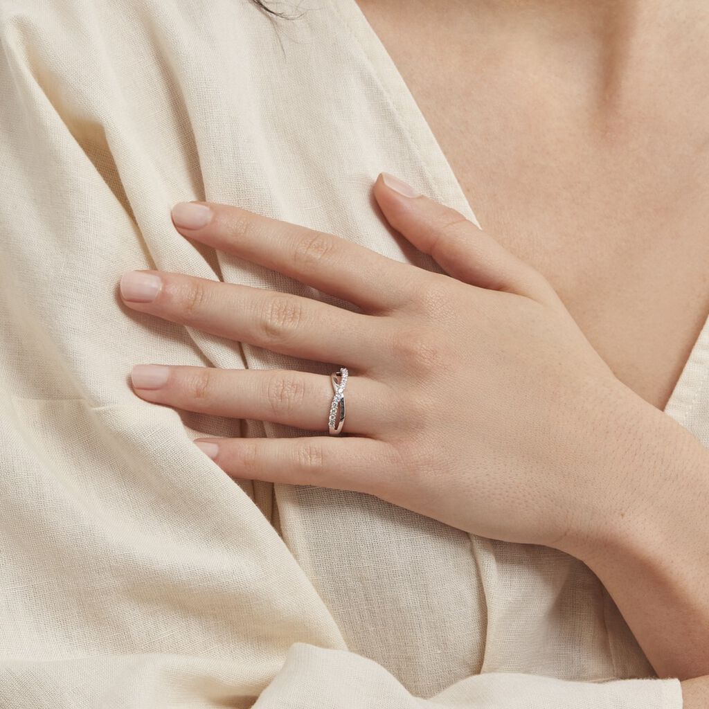 Bague Elorie Argent Oxyde De Zirconium - Bagues avec pierre Femme | Histoire d’Or