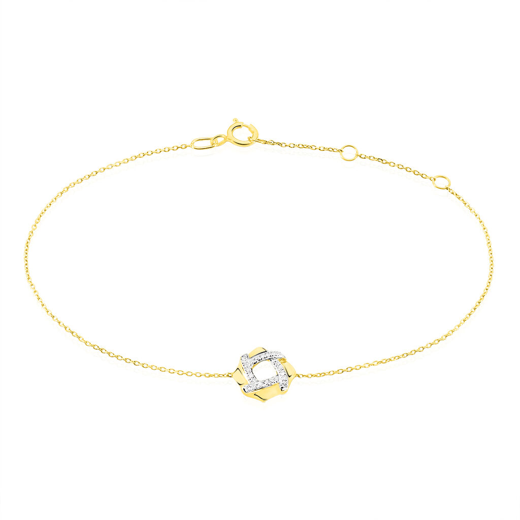 Bracelet Volcania Or Jaune Diamant - Bracelets Femme | Histoire d’Or