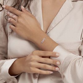 Bracelet Veda Argent Blanc Oxyde De Zirconium - Bracelets Infini Femme | Histoire d’Or