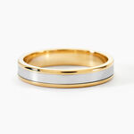 Alliance Hevan Ruban Or Bicolore - Alliances Unisex | Histoire d&rsquo;Or