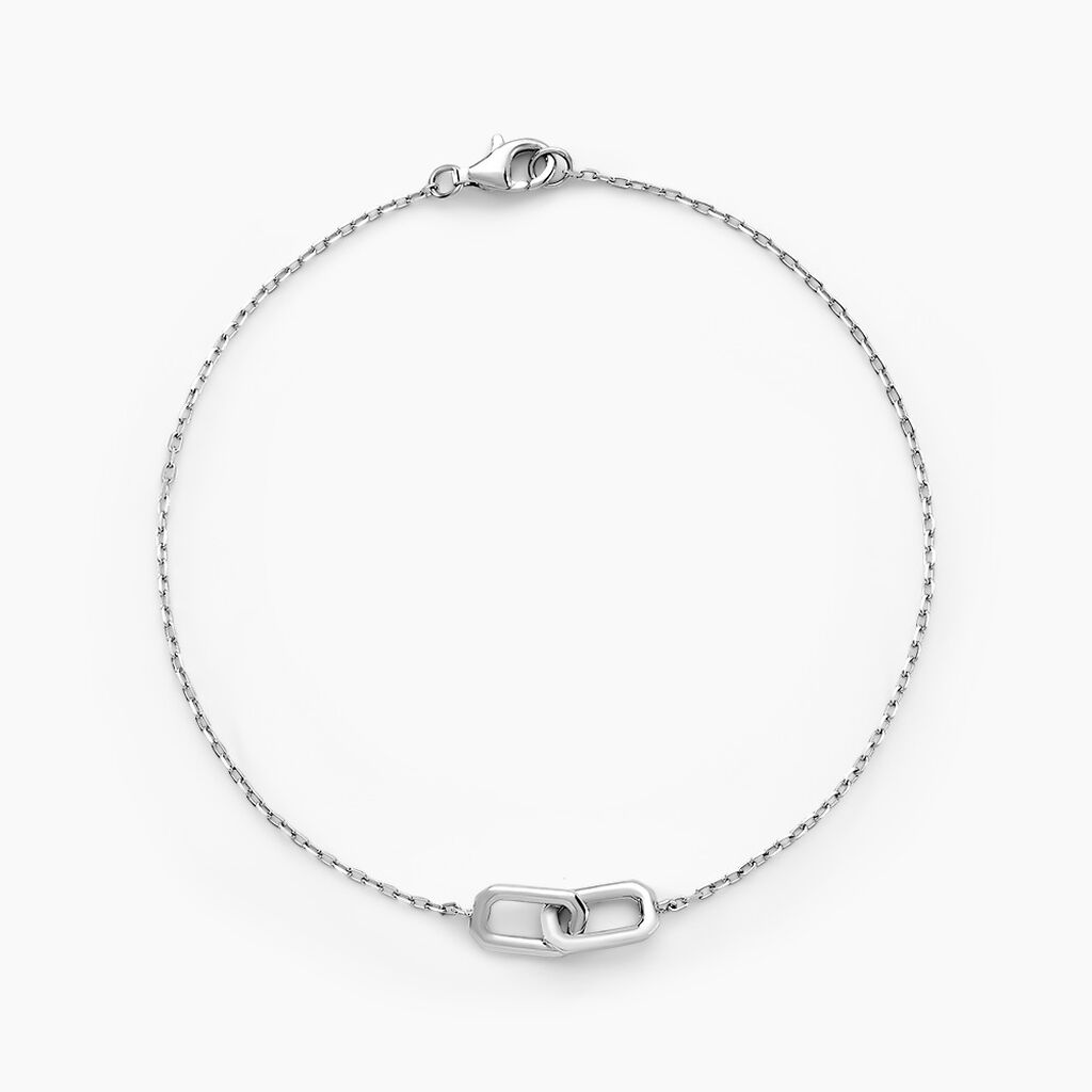 Bracelet Harmony Argent Blanc - Bijoux sans pierre Homme | Histoire d&rsquo;Or