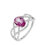 Bague Tina Or Blanc Topaze Et Diamant - Bagues solitaires Femme | Histoire d&rsquo;Or