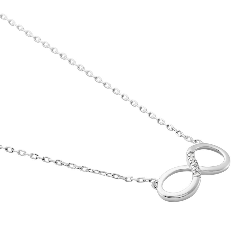 Collier Cleena Or Blanc Diamant - Colliers Femme | Histoire d’Or