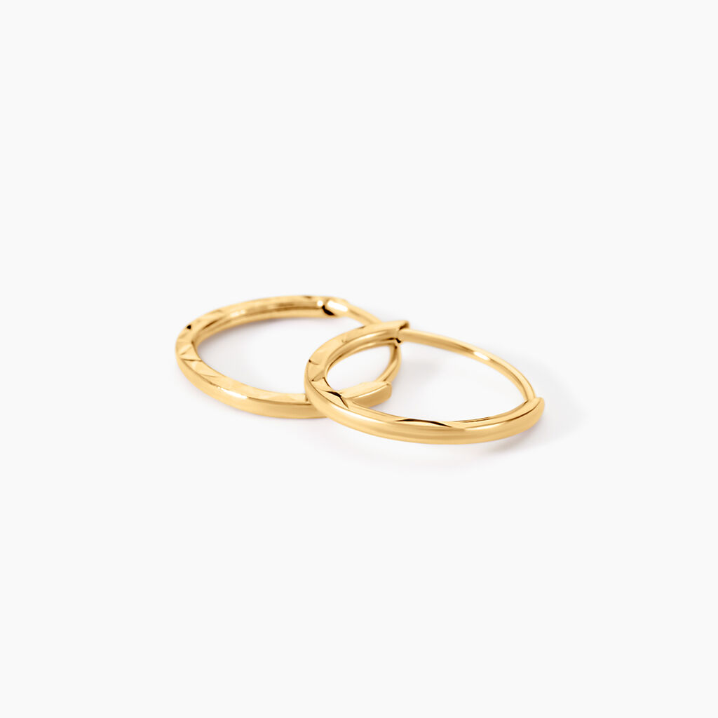 Cr&eacute;oles Valerina Or Jaune - Boucles d'oreilles cr&eacute;oles Femme | Histoire d&rsquo;Or