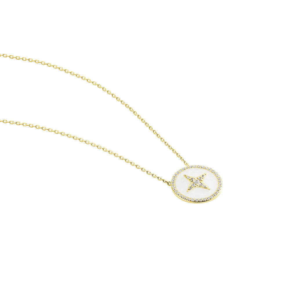 Collier Sweet Rosace Or Jaune Oxyde De Zirconium - Colliers Femme | Histoire d’Or