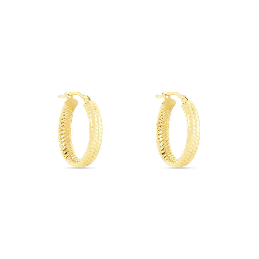 Créoles Galila Or Jaune - Boucles d'oreilles créoles Femme | Histoire d’Or