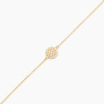 Bracelet Or Jaune Burak Oxyde De Zirconium - Bracelets Femme | Histoire d&rsquo;Or