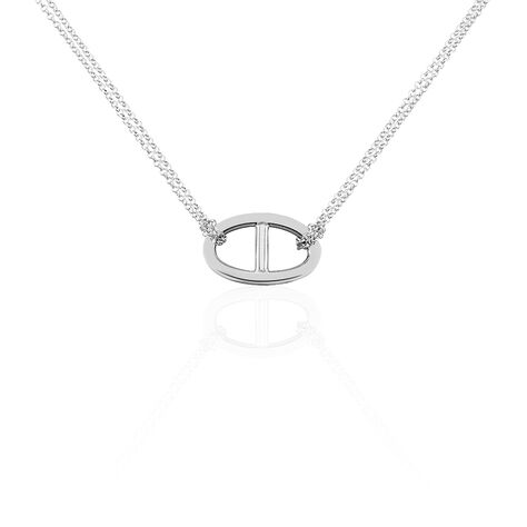 Collier Abdon Argent Blanc - Colliers doubles et triples chaînes Femme | Histoire d’Or