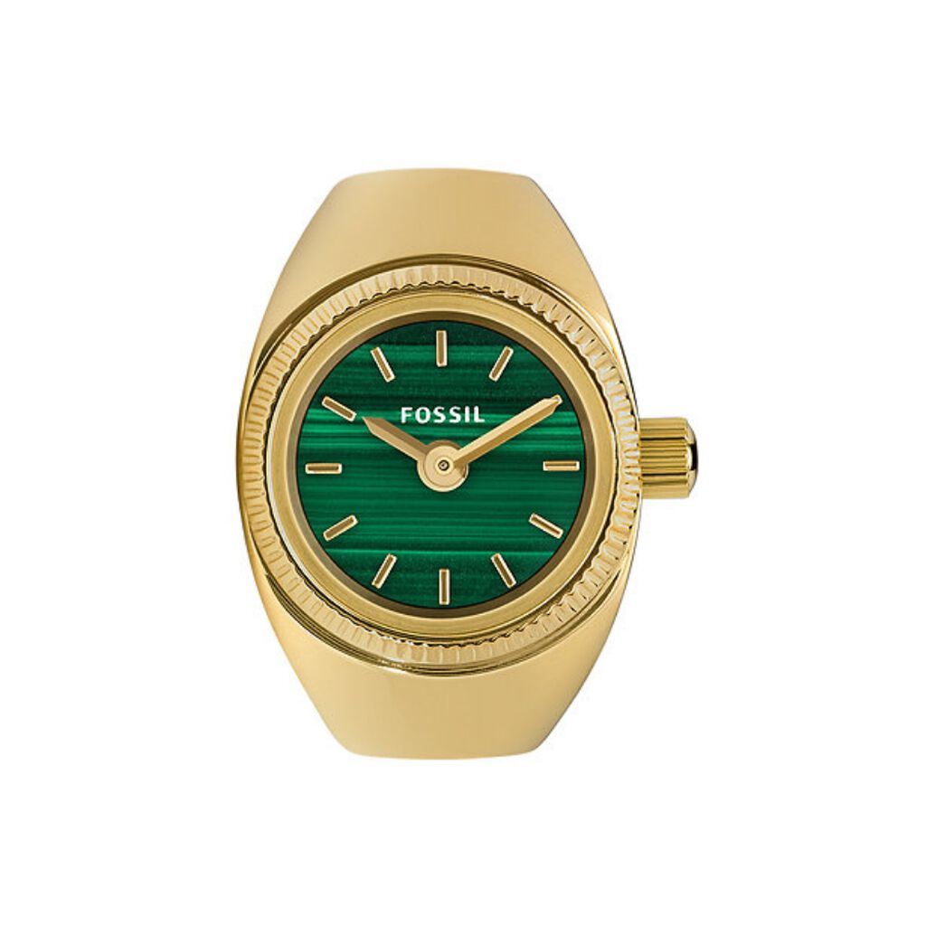 Montre Fossil Watch Ring Vert - Montres Femme | Histoire d&rsquo;Or