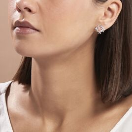 Boucles D'oreilles Pendantes Elinia Argent Blanc Oxyde De Zirconium - Boucles d'oreilles fantaisie Femme | Histoire d’Or