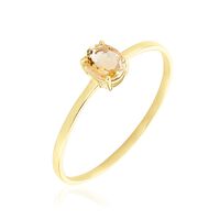 Bague Valentino Or Jaune Citrine