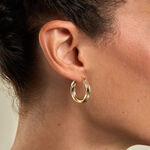 Cr&eacute;oles Yori Argent Dor&eacute; A L'Or 750/1000 - Boucles d'oreilles cr&eacute;oles Femme | Histoire d&rsquo;Or