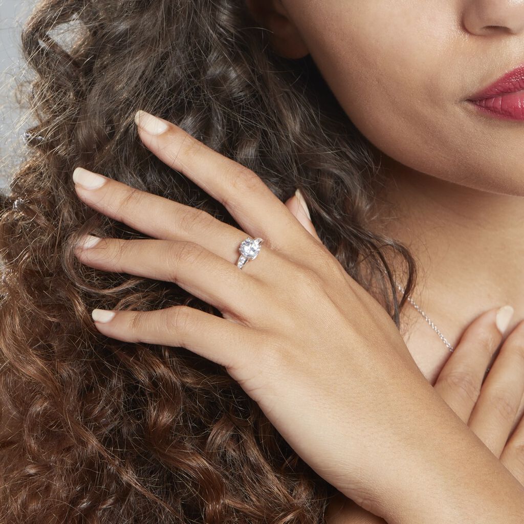 Bague Tatjana Or Jaune Oxyde De Zirconium - Bagues solitaires Femme | Histoire d’Or