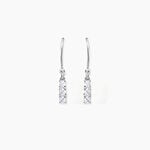 Boucles D'oreilles Pendantes Lauren Argent Blanc Oxyde De Zirconium - Boucles d'oreilles fantaisie Femme | Histoire d&rsquo;Or