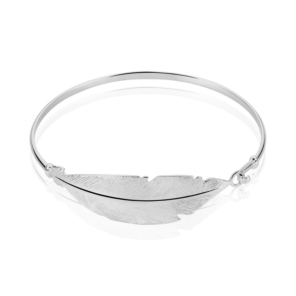 Bracelet Jonc Euriell Argent Blanc